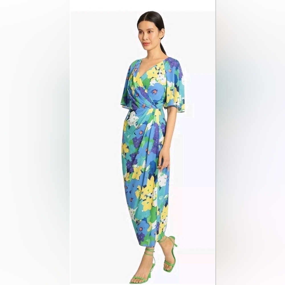 Maggy London Blue Floral Dress